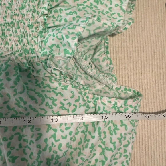 Crown & Ivy Green Smocked Tiered Sundress - Picture 5 of 8